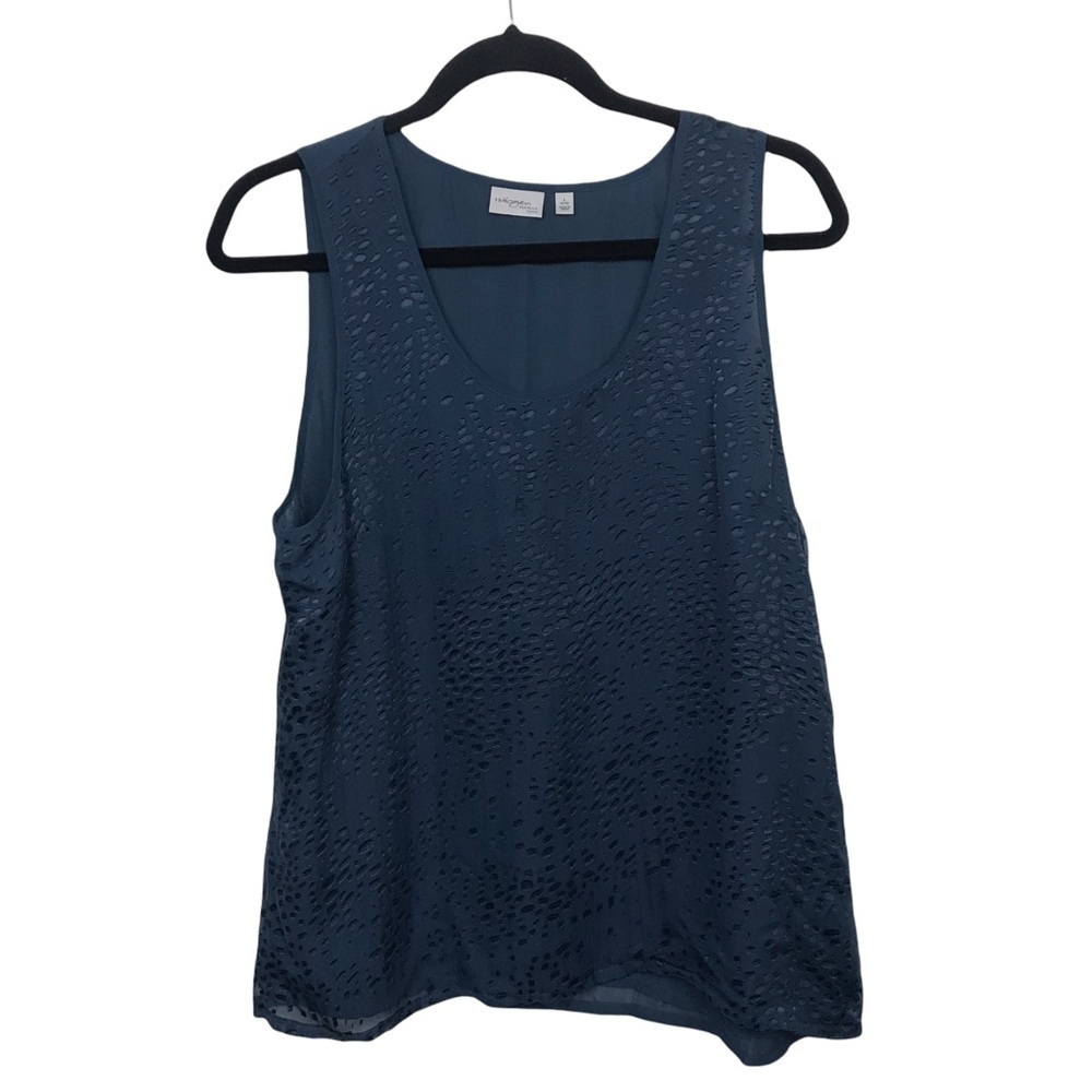 Halogen Blue Tank Top Blouse Petite